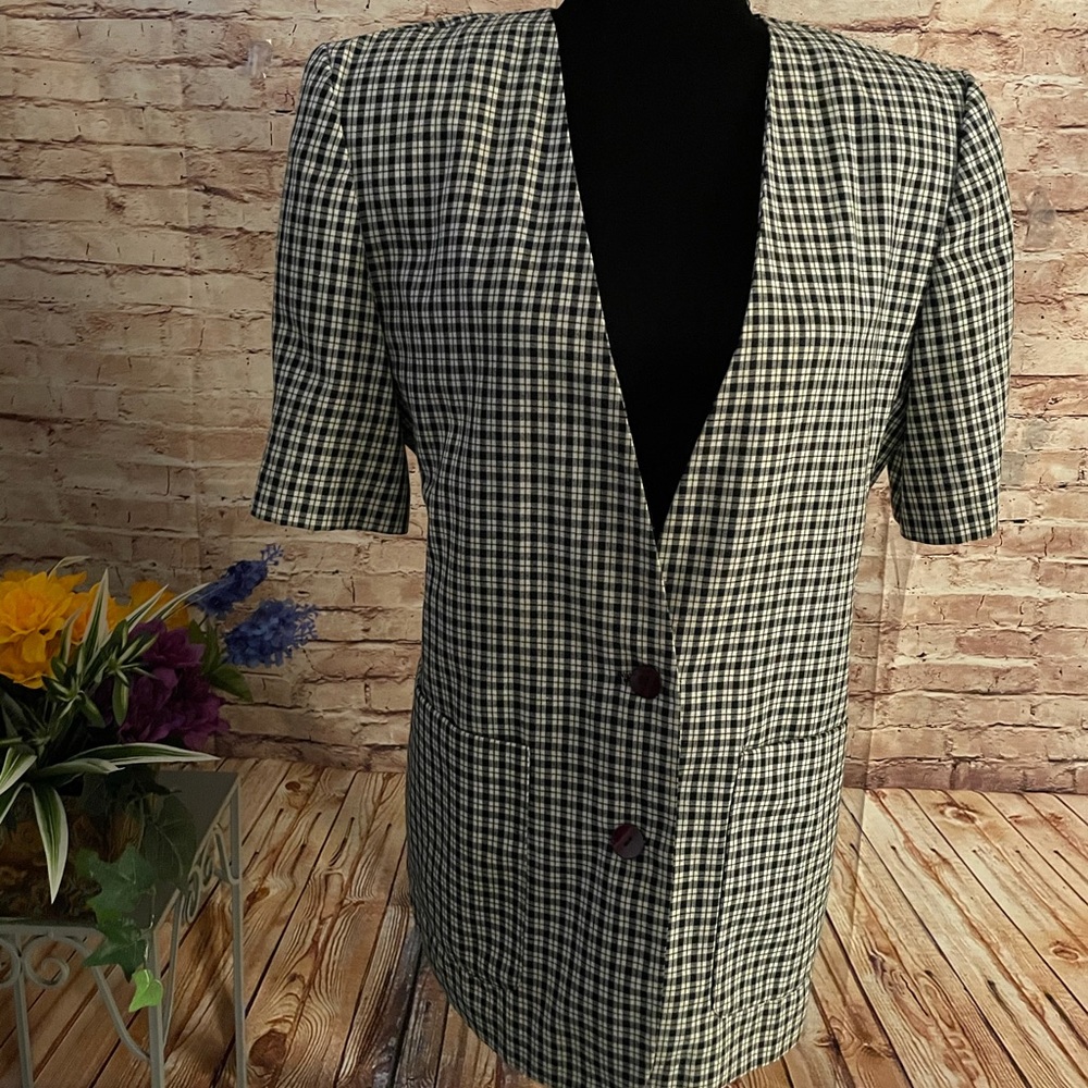 Short sleeve vintage blazer